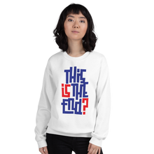 IS/THIS IS THE END? Navy Red Unisex Sweatshirt