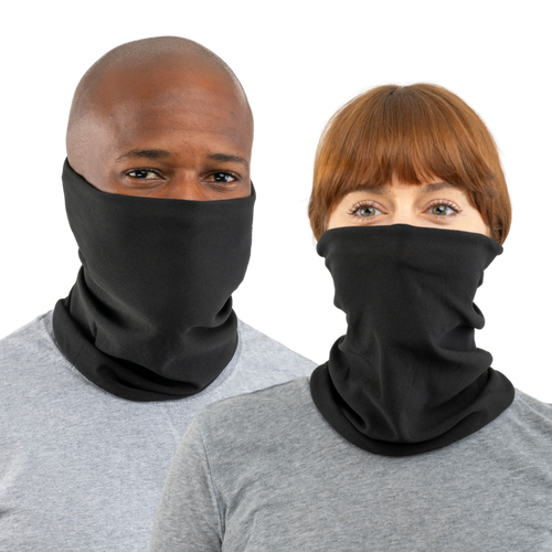 Black USA Face Defender Neck Gaiters (Buy More, Save More!) Masks by Design Express