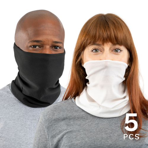 5 Pcs USA Face Defender Neck Gaiters Masks by Design Express
