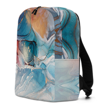 Colorful Marble Liquid ink Art Full Print Minimalist Backpack by Design Express