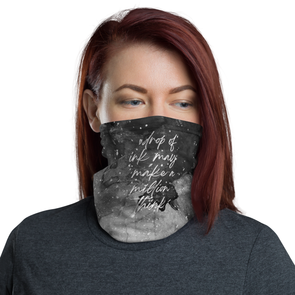 Default Title a drop of ink may make a million think Face Mask & Neck by Design Express