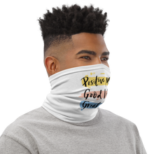 Positive Mind, Good Vibes, Great Life Face Mask & Neck Gaiter by Design Express