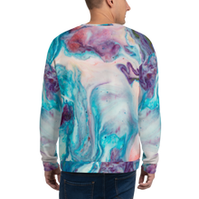 Blue Multicolor Marble Unisex Sweatshirt by Design Express