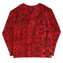 Red Rose Pattern Unisex Sweatshirt by Design Express
