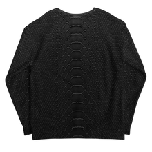 Black Snake Skin Print Unisex Sweatshirt by Design Express