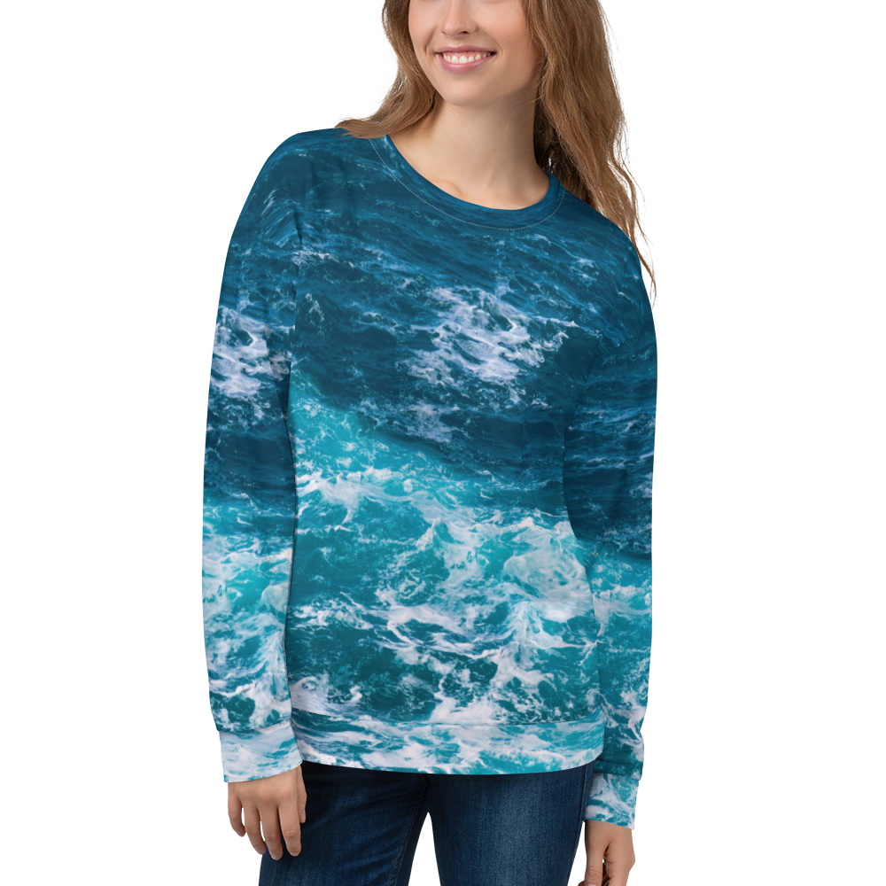 XS Ocean Wave Unisex Sweatshirt by Design Express