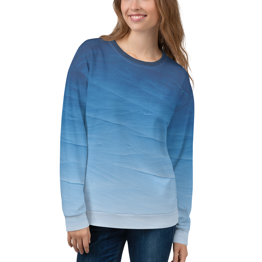 XS Shaded Blue Ocean Unisex Sweatshirt by Design Express