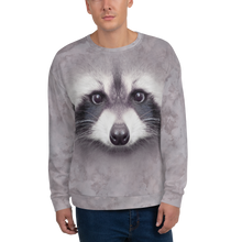 XS Racoon "All Over Animal" Unisex Sweatshirt by Design Express
