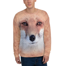 XS Red Fox "All Over Animal" Unisex Sweatshirt by Design Express
