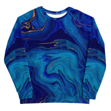 Blue Marble Unisex Sweatshirt by Design Express