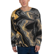 XS Black Marble Unisex Sweatshirt by Design Express