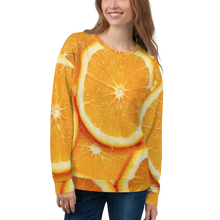 XS Sliced Orange Unisex Sweatshirt by Design Express