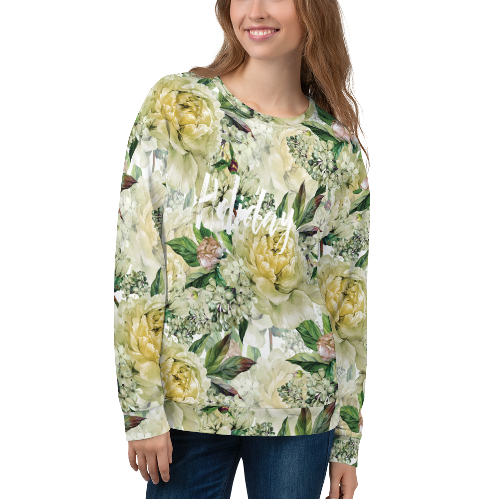 XS Fresh Floral Unisex Sweatshirt by Design Express