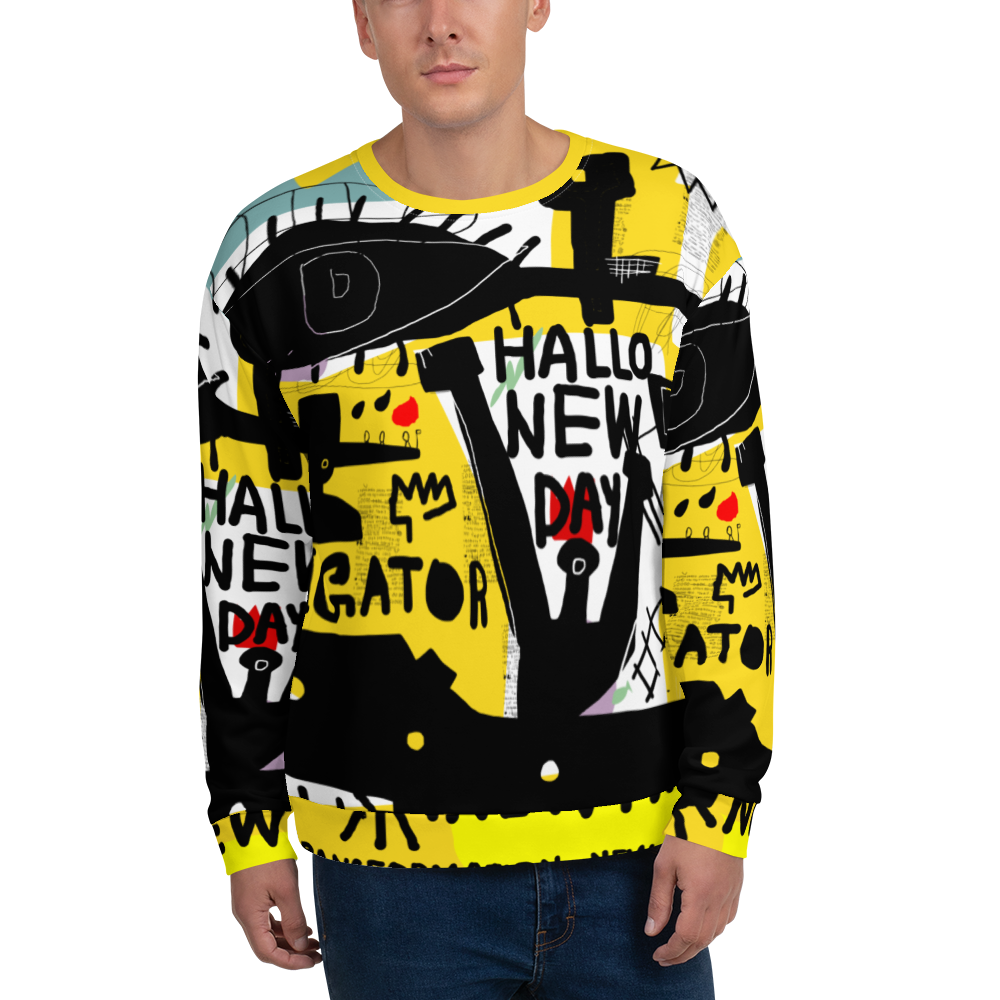 XS Basquiat Style Unisex Sweatshirt by Design Express
