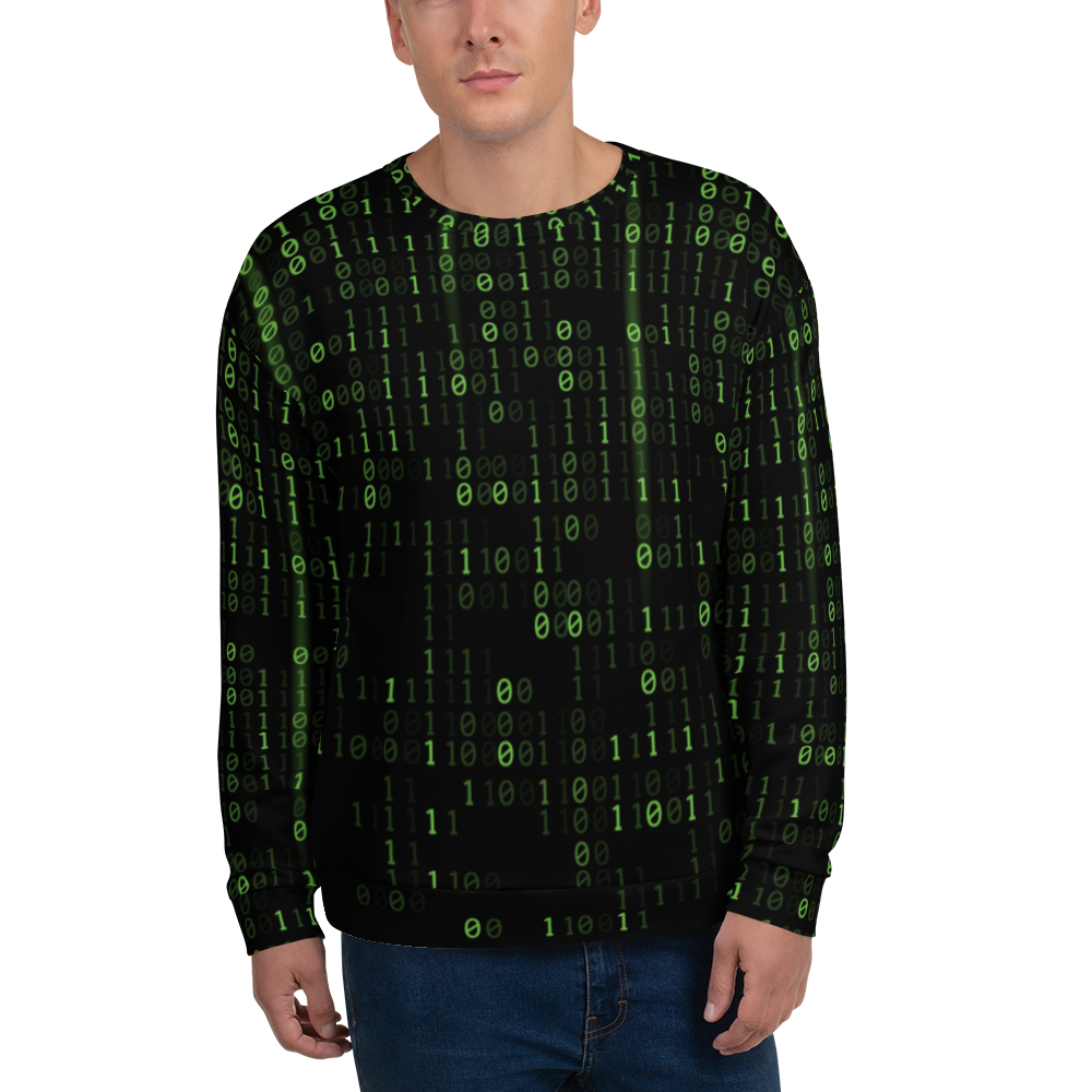 XS Binary Code Unisex Sweatshirt by Design Express