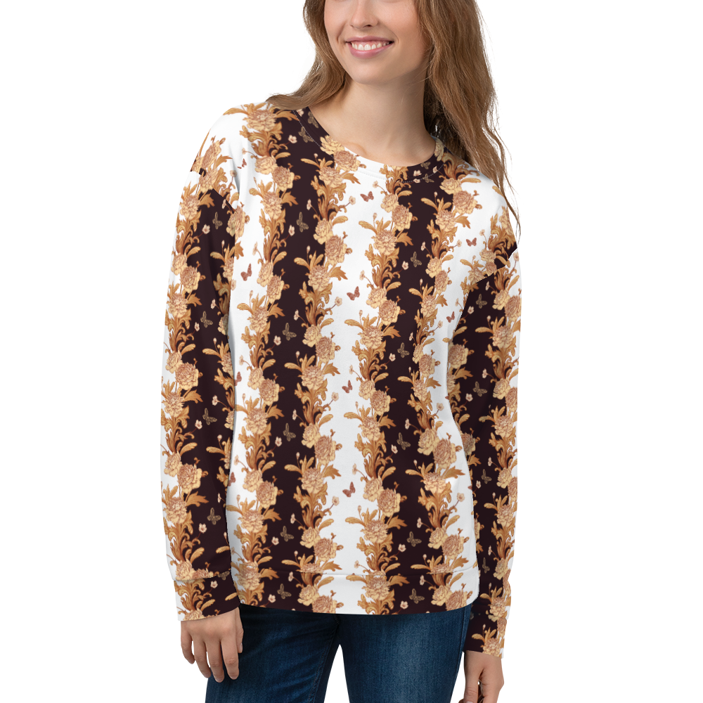 XS Gold Baroque Unisex Sweatshirt by Design Express