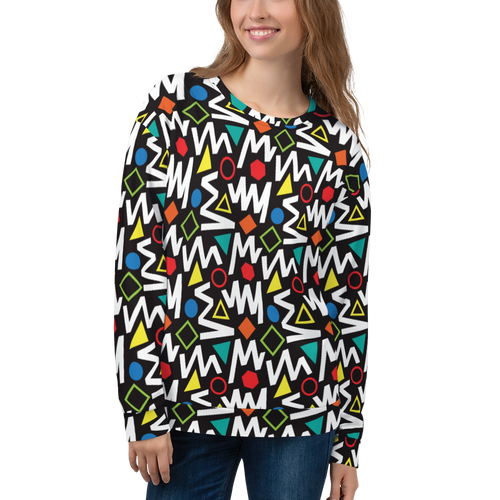 XS Pop Geometrical Pattern Unisex Sweatshirt by Design Express