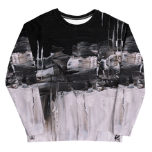 Black & White Abstract Painting Unisex Sweatshirt by Design Express