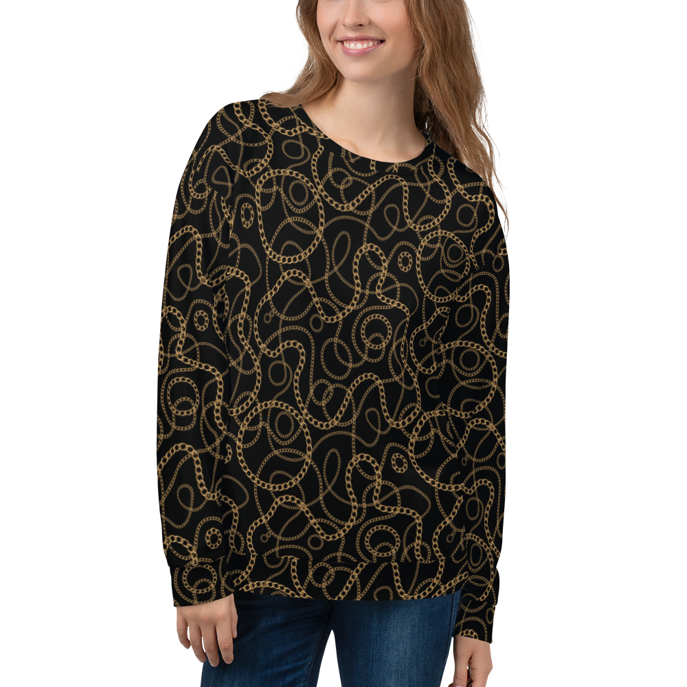XS Golden Chain Unisex Sweatshirt by Design Express