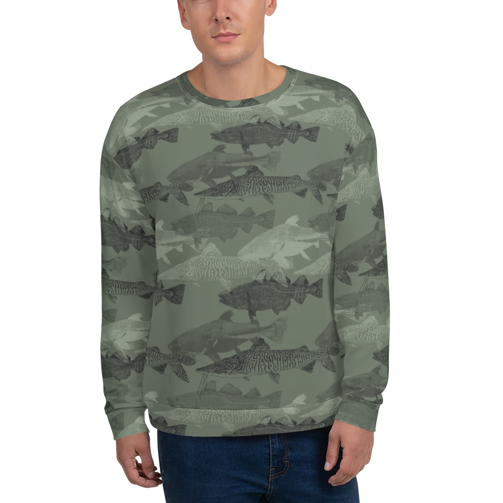 XS Army Green Catfish Unisex Sweatshirt by Design Express