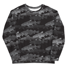 Grey Black Catfish Unisex Sweatshirt by Design Express
