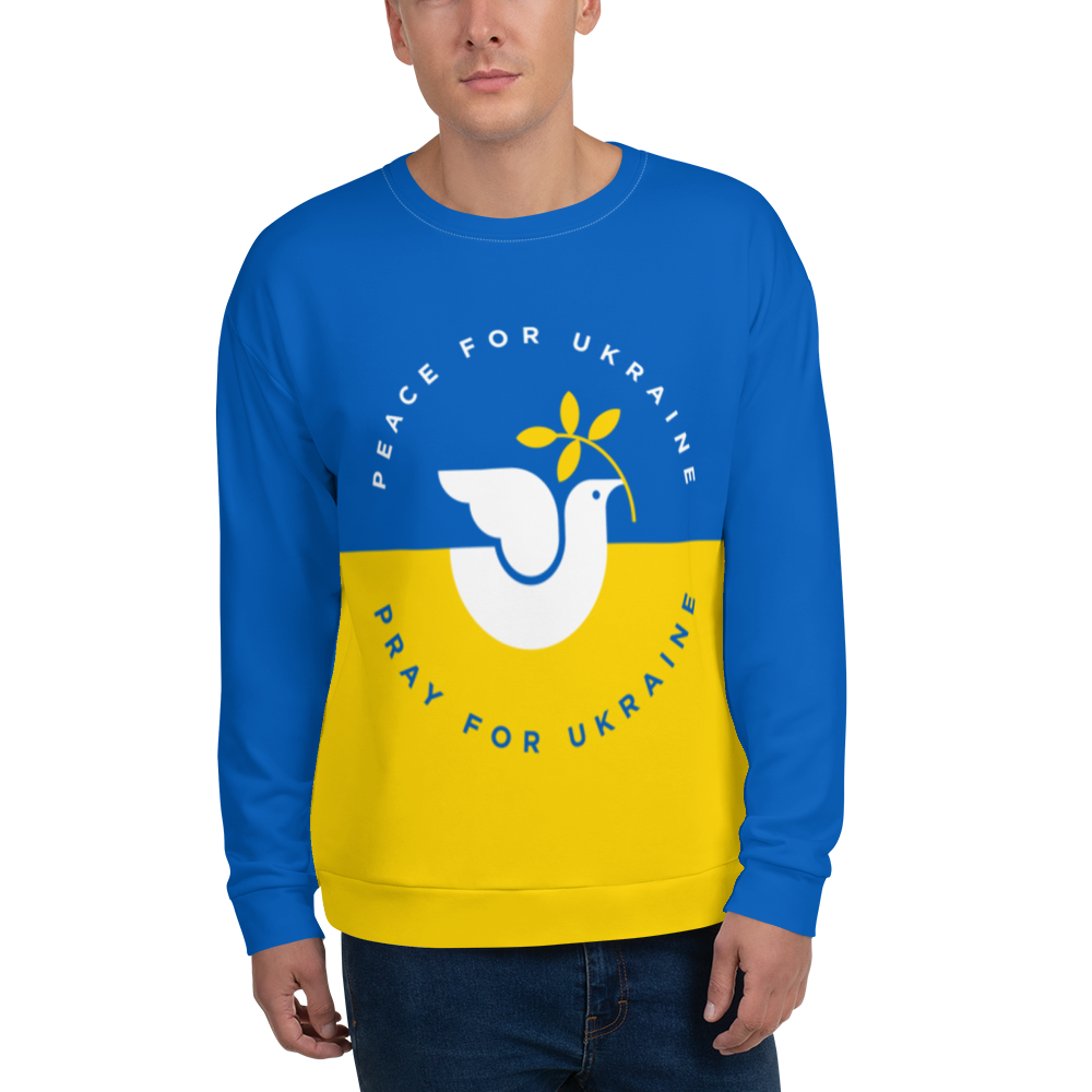XS Peace For Ukraine Unisex Sweatshirt by Design Express