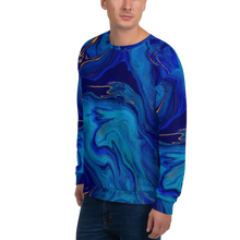 Blue Marble Unisex Sweatshirt by Design Express