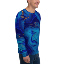 Blue Marble Unisex Sweatshirt by Design Express