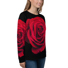 Charming Red Rose Unisex Sweatshirt by Design Express