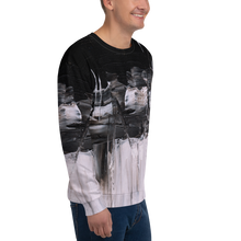 Black & White Abstract Painting Unisex Sweatshirt by Design Express