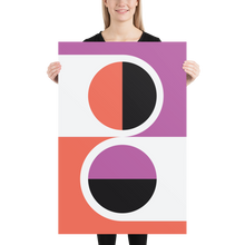 Default Title Herman Pop Art Two Split Circles Poster by Design Express