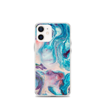 iPhone 12 mini Blue Multicolor Marble iPhone Case by Design Express