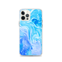 iPhone 12 Pro Blue Watercolor Marble iPhone Case by Design Express