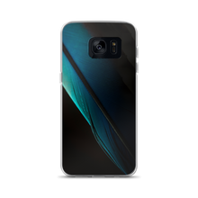 Samsung Galaxy S7 Blue Black Feather Samsung Case by Design Express