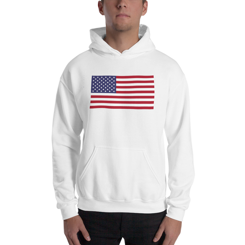 White / S United States Flag 
