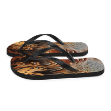 Brown Pheasant Feathers Flip-Flops by Design Express