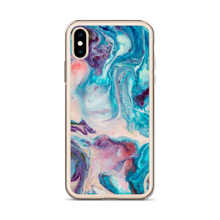 Blue Multicolor Marble iPhone Case by Design Express