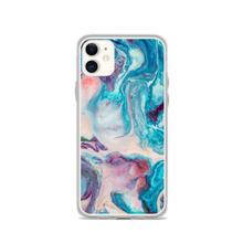 iPhone 11 Blue Multicolor Marble iPhone Case by Design Express