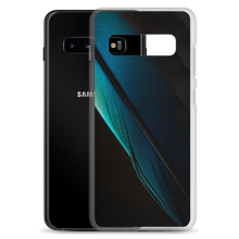 Blue Black Feather Samsung Case by Design Express