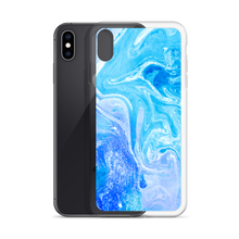 Blue Watercolor Marble iPhone Case by Design Express