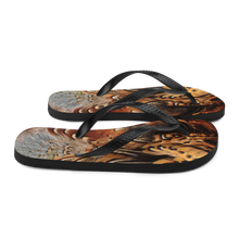 Brown Pheasant Feathers Flip-Flops by Design Express