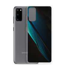 Blue Black Feather Samsung Case by Design Express