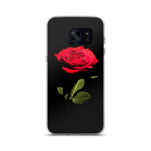 Samsung Galaxy S7 Red Rose on Black Samsung Case by Design Express