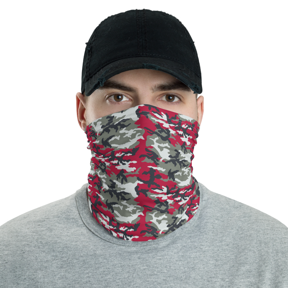 Default Title Red Camo Neck Gaiter Masks by Design Express