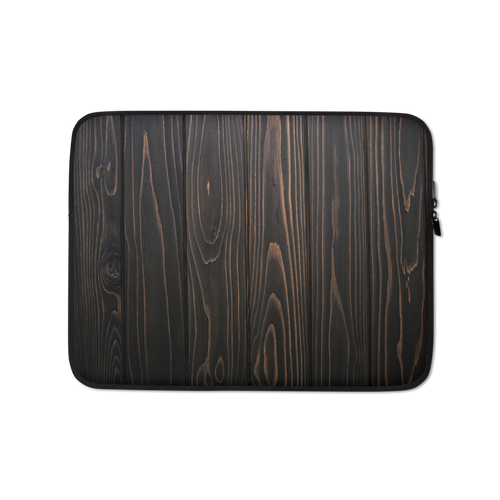 13 in Black Wood Print Laptop Sleeve by Design Express
