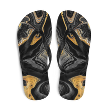 Black Marble Flip-Flops by Design Express