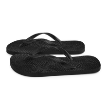 Black Snake Skin Flip-Flops by Design Express