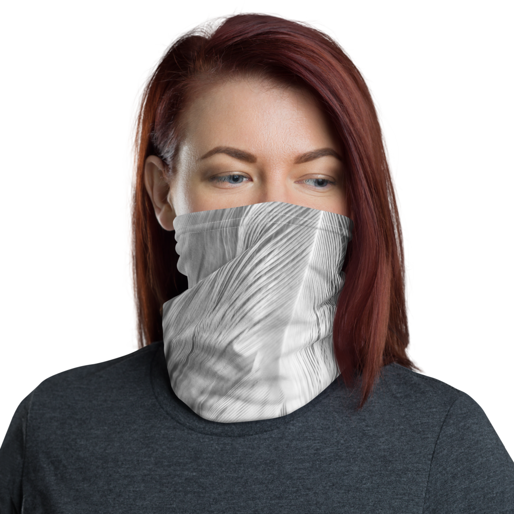Default Title White Feathers Neck Gaiter Masks by Design Express