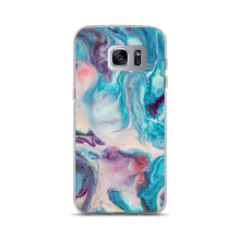Samsung Galaxy S7 Edge Blue Multicolor Marble Samsung Case by Design Express