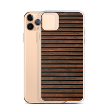 Horizontal Brown Wood iPhone Case by Design Express